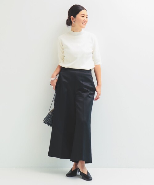 Demi-Luxe BEAMS - haru____★Demi-Luxe BEAMS セーター Demi-Luxe BEAMS ニット セーター シンプル モックネック .M