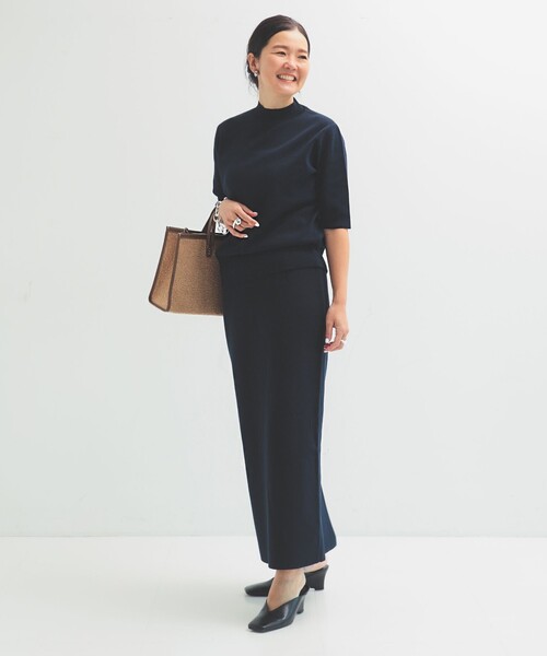 「Demi-Luxe BEAMS」 長袖ニット ONE SIZE ブラック レディース Demi-Luxe BEAMS 「Demi-Luxe BEAMS」 長袖ニット ONE SIZE