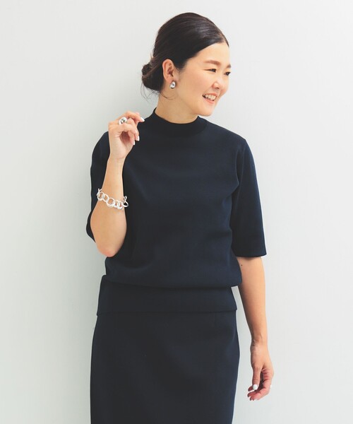 Demi-Luxe BEAMS ニット セーター シンプル モックネック .M