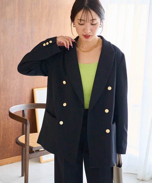 【新品未使用タグ付き】PERSON'S パンツスーツ サイズ S ネイビー FREAK'S STORE 「FREAK'S STORE」 パンツスーツ SMALL ネイビー