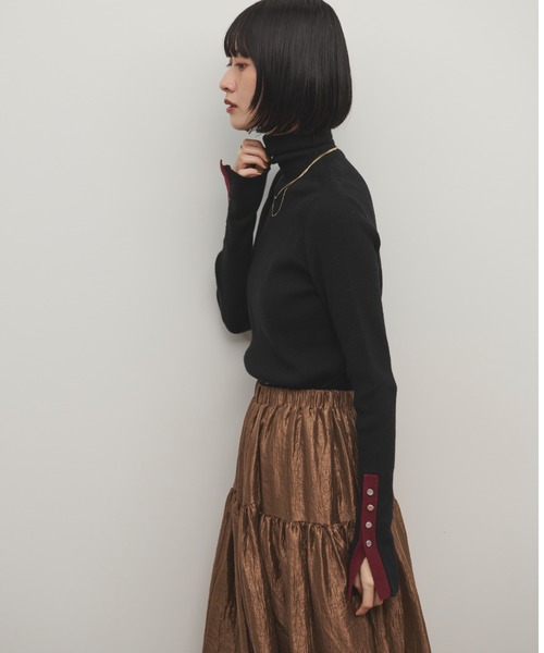 「Shelly island」 タートルネックニット FREE グレー レディース_画像7