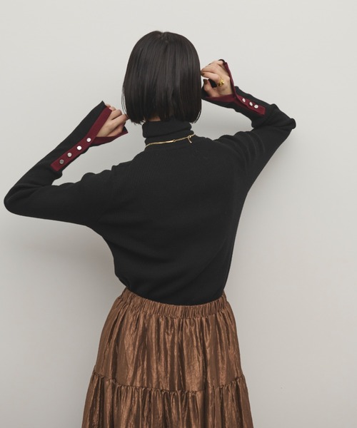 「Shelly island」 タートルネックニット FREE グレー レディース_画像8