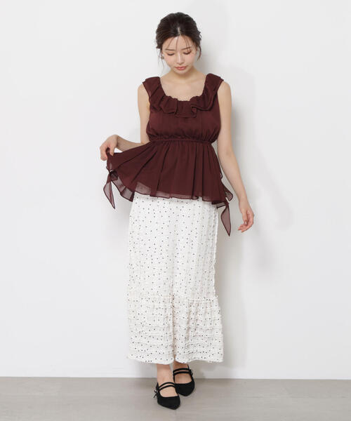 Proportion body dressing レース花柄ロングスカート S Proportion body dressing レース花柄ロングスカート S セール