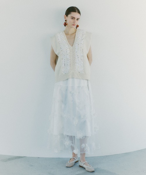 アドーア　3Dレーススカート ADORE（アドーア） スカート 3Dレーススカート : ZOZOTOWN Yahoo!店