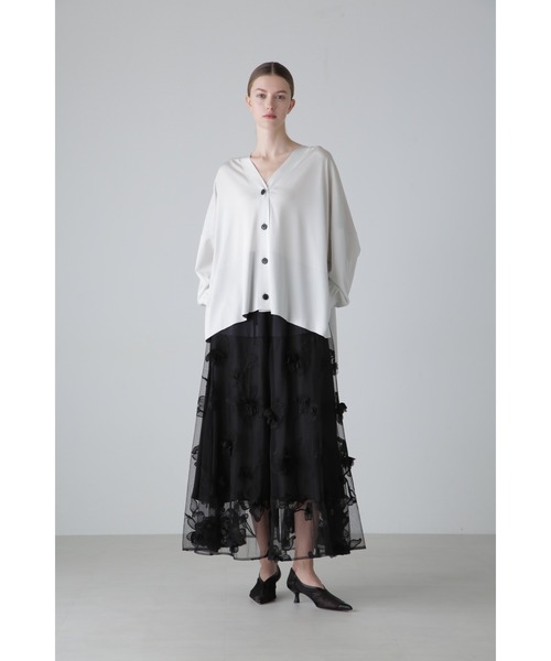 ✨超美品ADORE 花柄レース アシンメトリースカート ADORE（アドーア） スカート 3Dレーススカート : ZOZOTOWN Yahoo!店