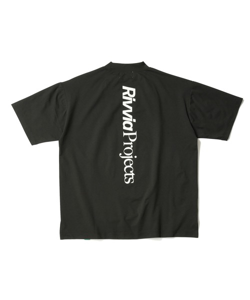 PACIFIC GOLF RIVVIA ゴルフクラブ ロゴ入りシャツ L 黒 Pacific GOLF CLUB（パシフィックゴルフクラブ） tシャツ Rivvia