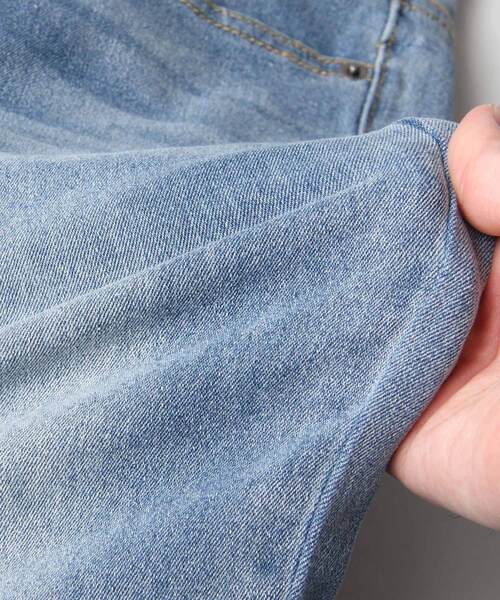 「ZIP FIVE」 加工スキニーデニムパンツ MEDIUM グレー メンズ