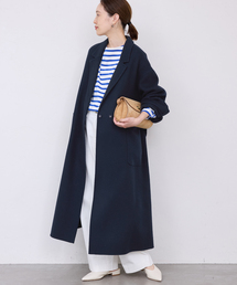 【美品】スローブイエナ ダブルフェイスロングチェスターコート 38 SLOBE IENA（スローブイエナ） コート チェスターコート souple wool