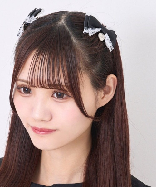 LAFARY（ラファリー） ヘアクリップ フリルリボン : ZOZOTOWN Yahoo!店
