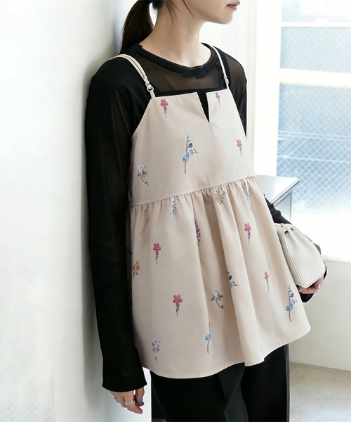 ReRe キャミソール 花柄キャミソールチュニック : ZOZOTOWN Yahoo!店