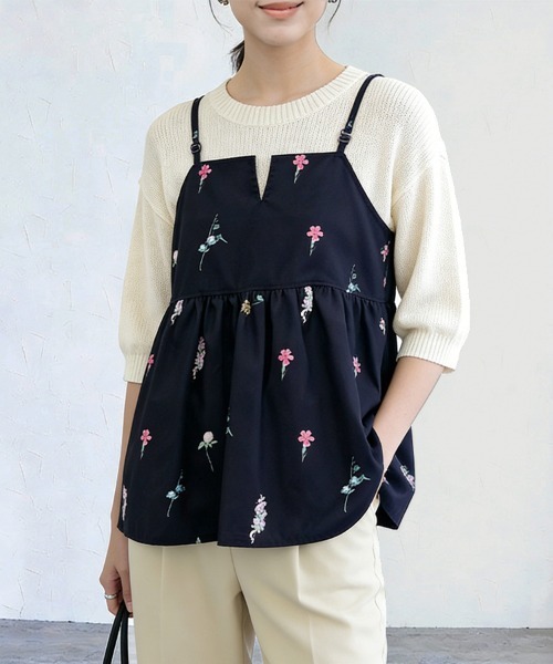 ReRe キャミソール 花柄キャミソールチュニック : ZOZOTOWN Yahoo!店