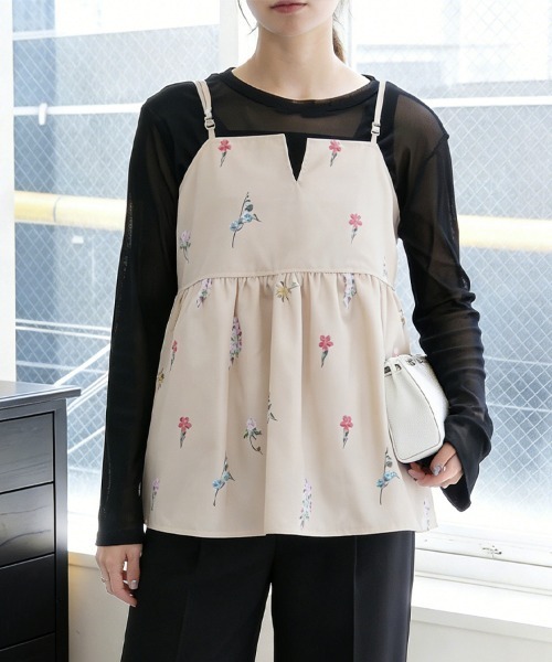 ReRe キャミソール 花柄キャミソールチュニック : ZOZOTOWN Yahoo!店