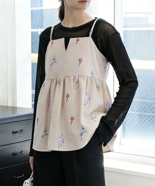 ReRe キャミソール 花柄キャミソールチュニック : ZOZOTOWN Yahoo!店