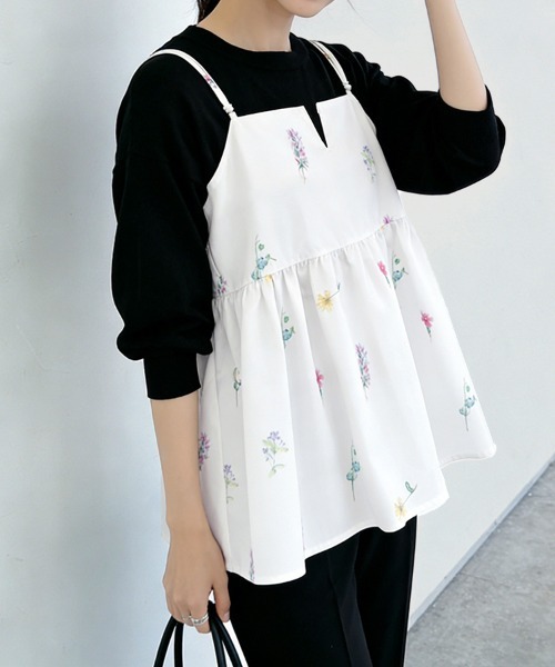 ReRe キャミソール 花柄キャミソールチュニック : ZOZOTOWN Yahoo!店
