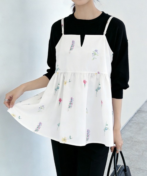 ReRe キャミソール 花柄キャミソールチュニック : ZOZOTOWN Yahoo!店