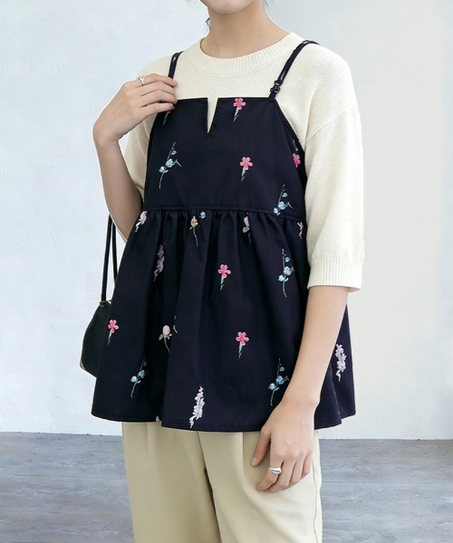 ReRe キャミソール 花柄キャミソールチュニック : ZOZOTOWN Yahoo!店