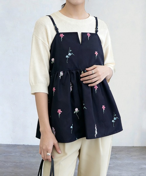 ReRe キャミソール 花柄キャミソールチュニック : ZOZOTOWN Yahoo!店