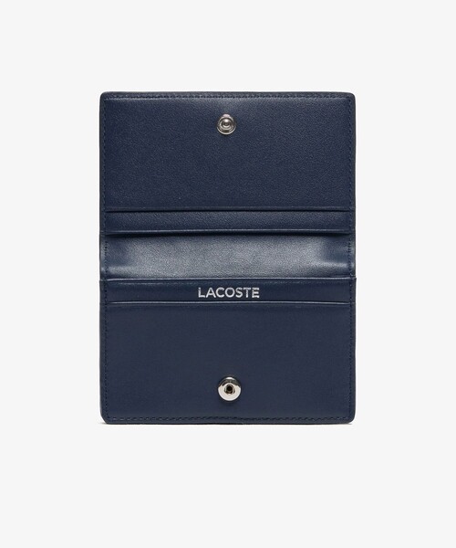 LACOSTE（ラコステ） カードケース トリコロールプリントレザーカード