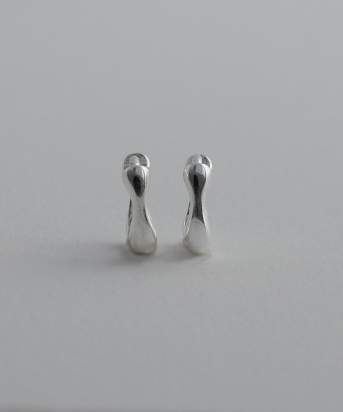 whoseA（フーシー） フープ ピアス 「silver925」SquareHoopPierce8mm