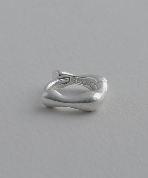 whoseA（フーシー） ピアス 「silver925」SquareHoopPierce8mm