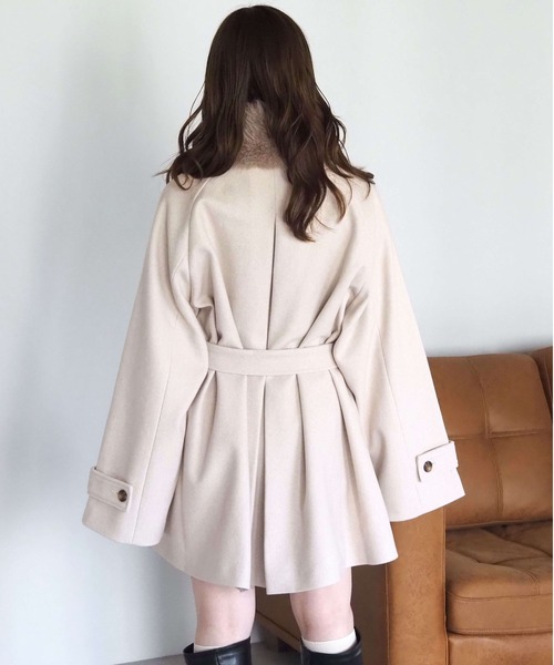 tiptop（ティップトップ） トレンチコート コート ファーティペット付