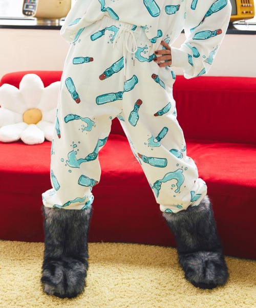 PUNYUS スウェットパンツ フード総柄スウェットパンツ(RAMUNE)[商品：PN21SS-032-3R] - PUNYUS