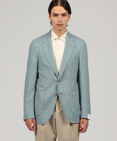 ジャケット テーラードジャケット GABO ウール シングルブレステッド2Bジャケット メンズの画像