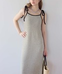 ラッシュガード カップ付キャミソールワンピース...の詳細画像1