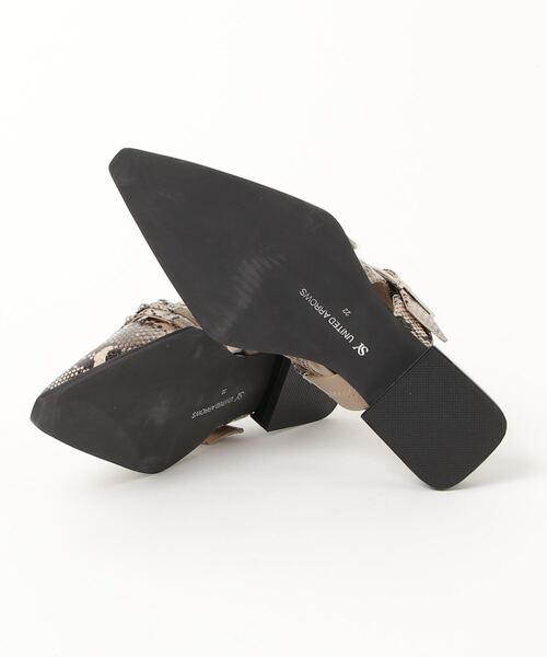 「SY UNITED ARROWS」 フラットサンダル 25cm シルバー レディース_画像3