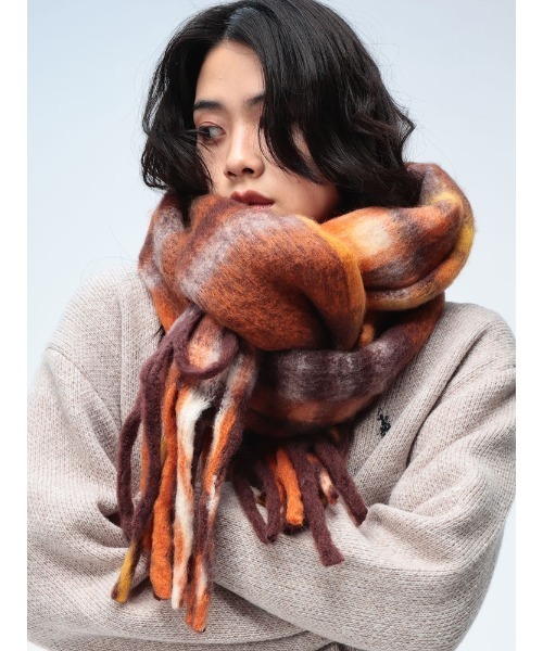 WOODENDOLL マフラー (ウッディンドール) シャギー マルチカラー