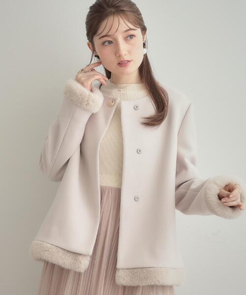 Couture Brooch（クチュール ブローチ） ノーカラーコート コート