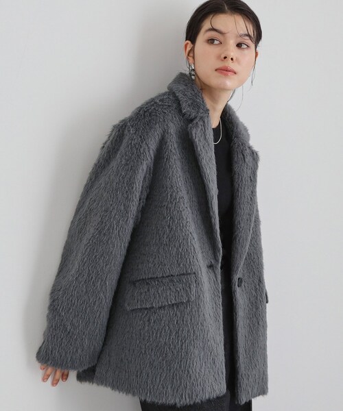 THE SHOP TK コート チェスターコート 纏うだけで大人上品 シャギー 