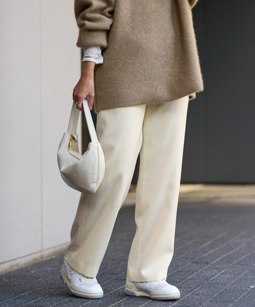 「FRAMeWORK」 イージーパンツ 34 ベージュ レディース_画像2