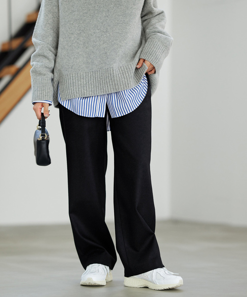 「FRAMeWORK」 イージーパンツ 34 ベージュ レディース_画像3