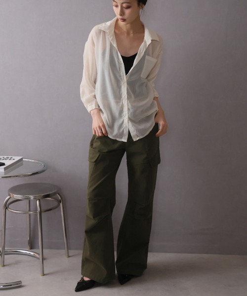 「Ulysses」 「Doula Doula」カーゴパンツ M ライトベージュ レディース_画像2