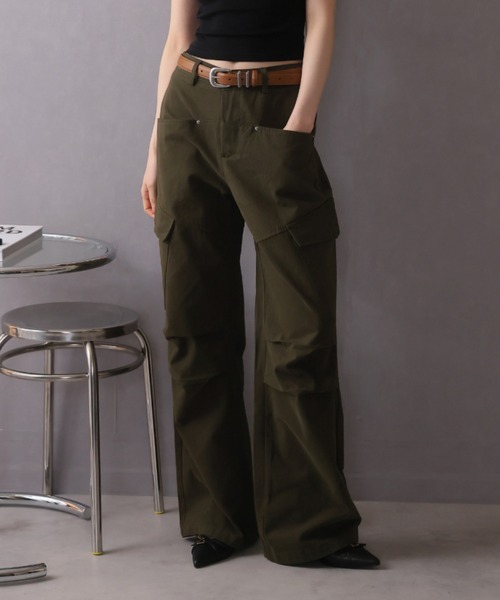 「Ulysses」 「Doula Doula」カーゴパンツ M ライトベージュ レディース_画像3