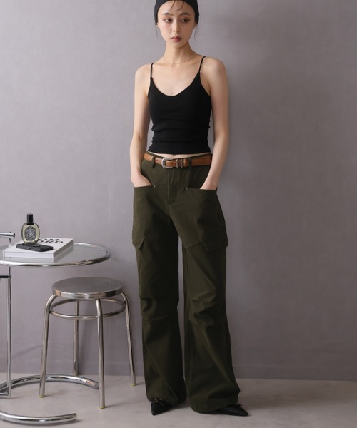 「Ulysses」 「Doula Doula」カーゴパンツ M ライトベージュ レディース_画像4