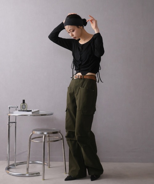 「Ulysses」 「Doula Doula」カーゴパンツ M ライトベージュ レディース_画像8