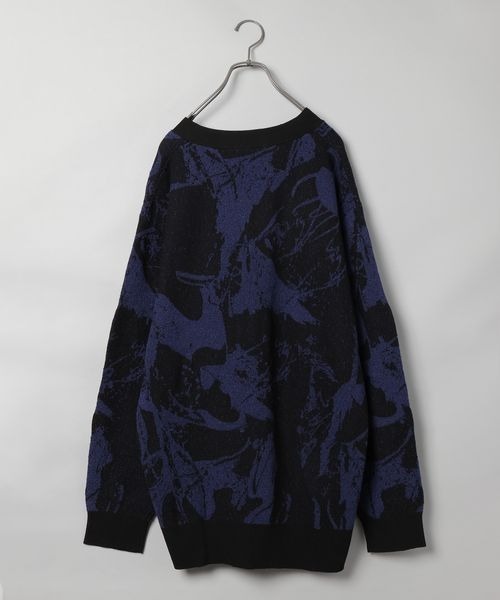 「JEANASIS」 ニットカーディガン FREE グレー系その他 レディース_画像5