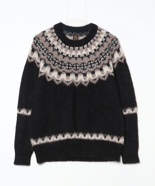 BATONER（バトナー） 長袖ニット SMALL ブラック メンズ : ZOZOTOWN