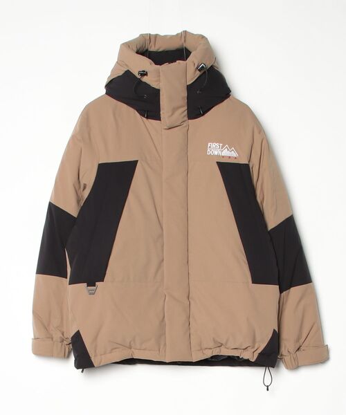 FIRST DOWN（ファーストダウン） ダウンコート SMALL ベージュ メンズ