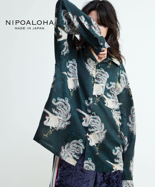 NIPOALOHA（ニポアロハ） シャツ 「NIPOALOHA」”鳳凰-PHOENIX” LONG