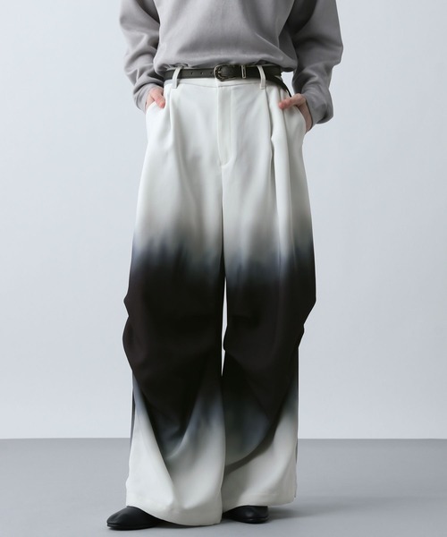 HARE（ハレ） パンツ グラデーションワイドパンツ(HARE) メンズ