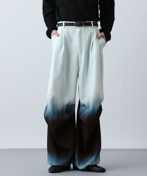 HARE（ハレ） パンツ グラデーションワイドパンツ(HARE) メンズ