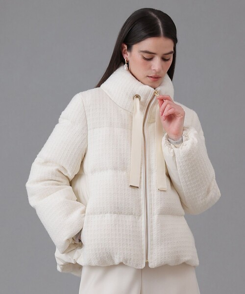 ANAYI（アナイ） ダウンコート ダウンジャケット ラティスツイード