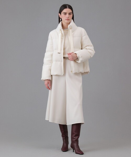 ANAYI（アナイ） ダウンコート ダウンジャケット ラティスツイード