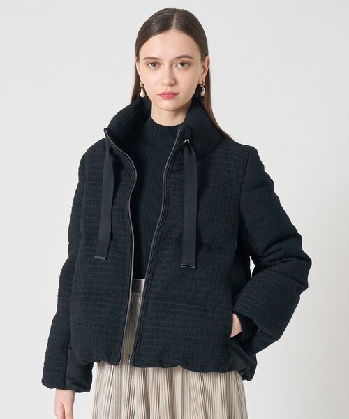 ANAYI（アナイ） ダウンコート ダウンジャケット ラティスツイード