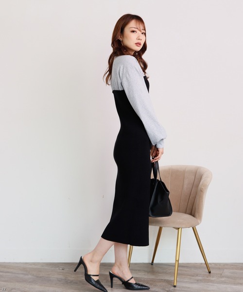 「LIPSERVICE」 ドッキングワンピース FREE ブラウン レディース_画像9