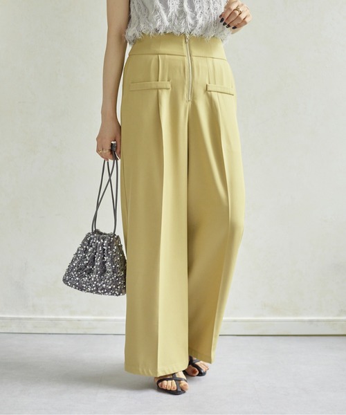 「Thevon」 スラックス FREE イエロー レディース_画像6