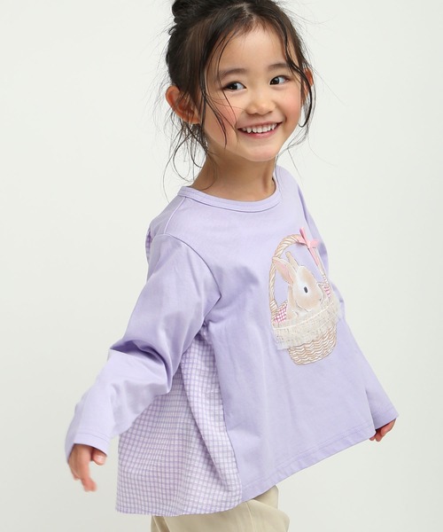 la poche biscuit（ラポシェビスキュイ） tシャツ 「綿100％」うさぎ